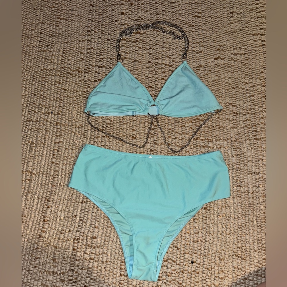 NWOT Light blue festival set